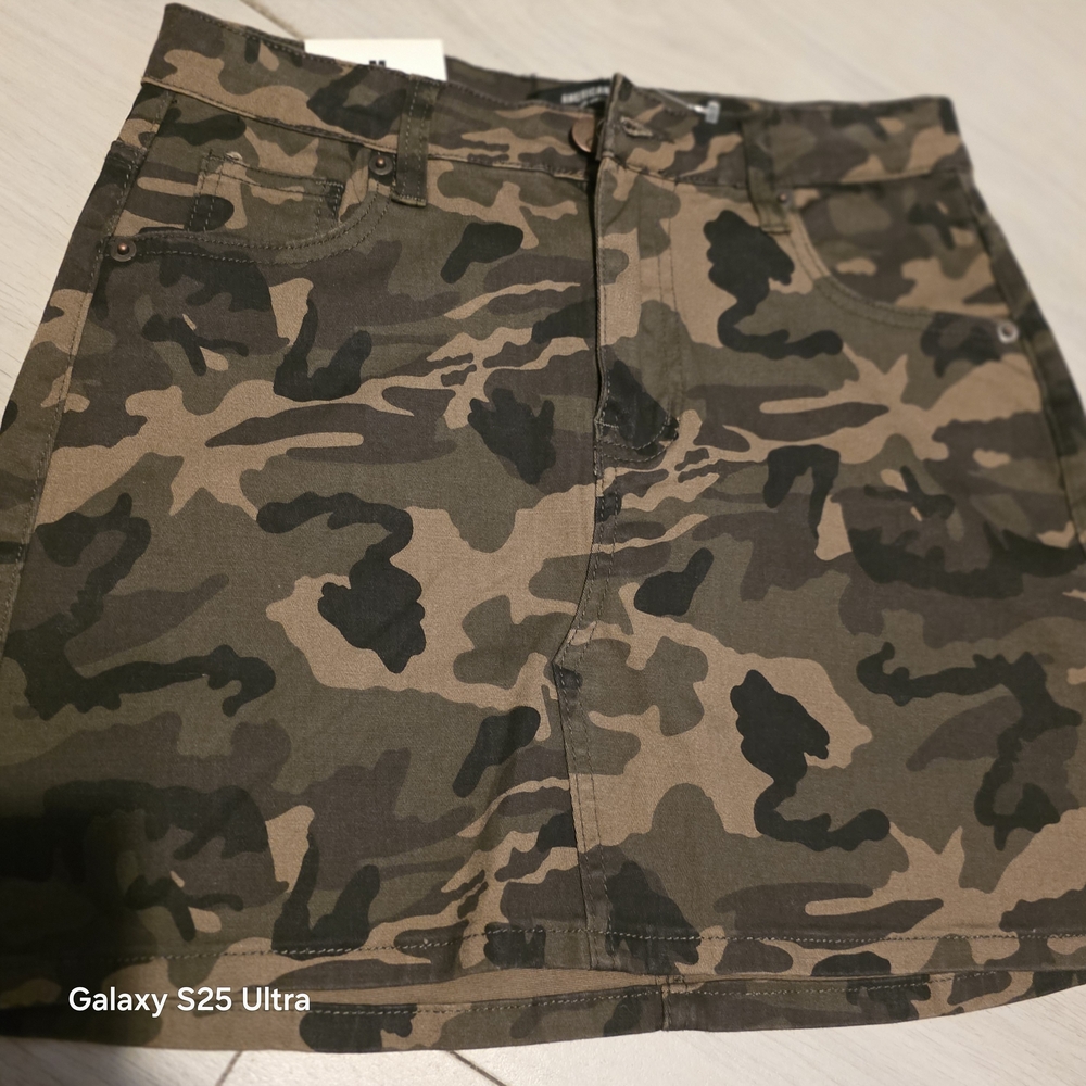 W096 American Bazi Camouflage Mini Skirt